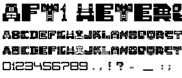 AFT1 Heterodoxa Regular font